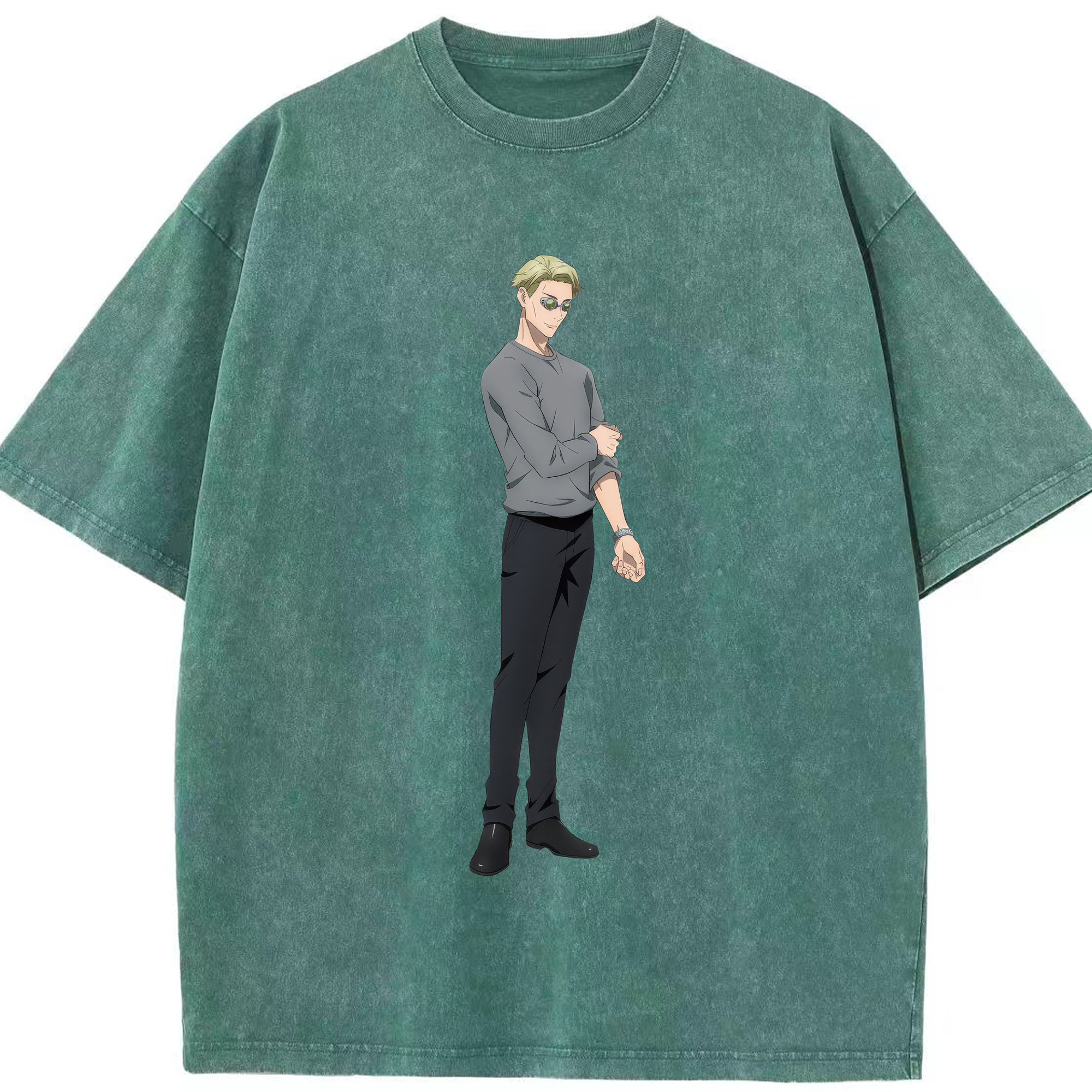 （画像用） 呪術廻戦 Jujutsu Kaisen 綿100% ヴィンテージ風 半袖Tシャツ（フロントプリント）